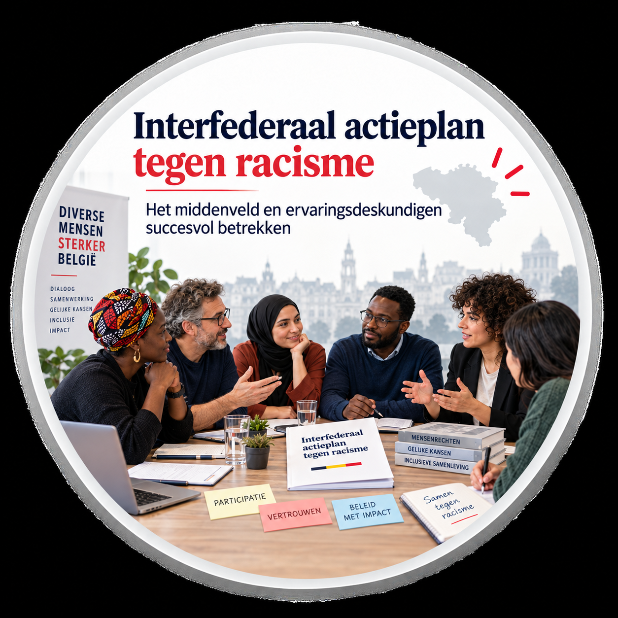 Interfederaal actieplan tegen racisme |  Het middenveld en ervaringsdeskundigen succesvol betrekken